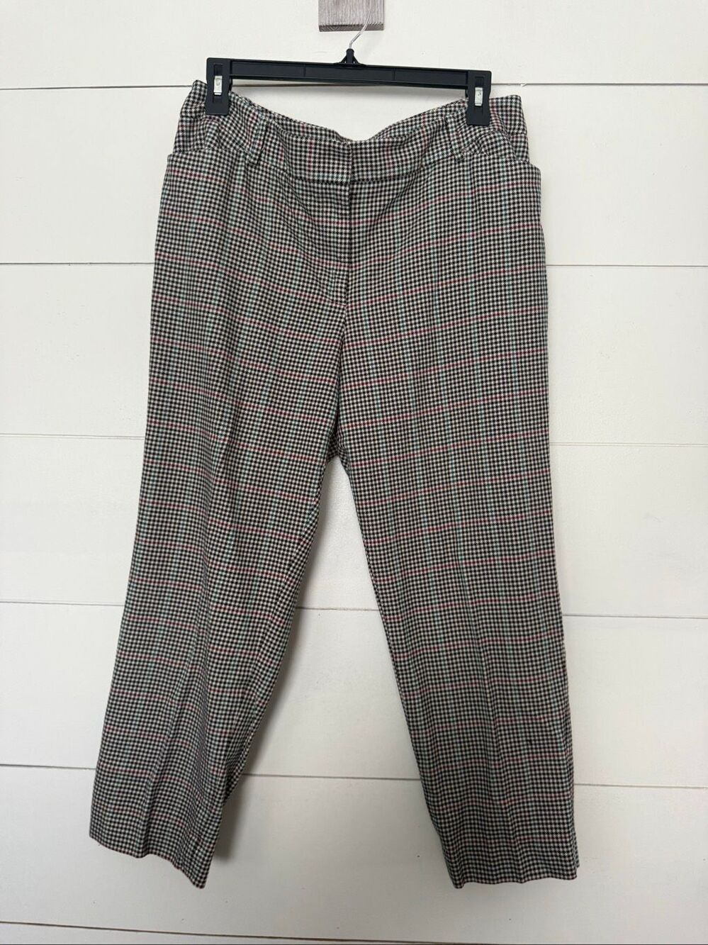 Talbots Women’s 12P Hampshire Ankle Plaid Multicolored Pants Office Core